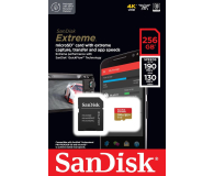 Sandisk 256GB microSDXC Extreme 190MB/s A2 C10 V30 UHS-I U3 - 1058579 - zdjęcie 2